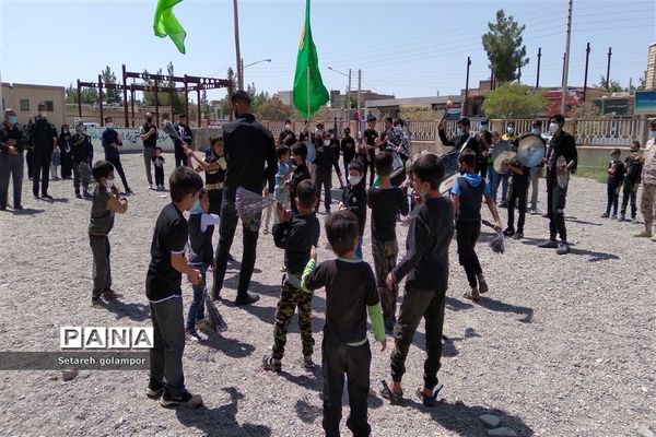 مراسم تاسوعای حسینی مسجد محمدرسول الله شهرستان درمیان