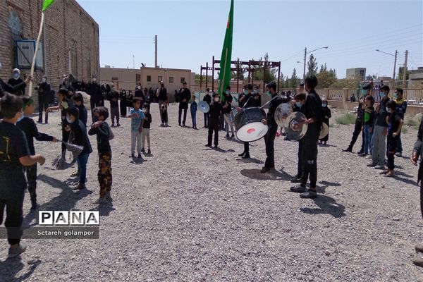 مراسم تاسوعای حسینی مسجد محمدرسول الله شهرستان درمیان