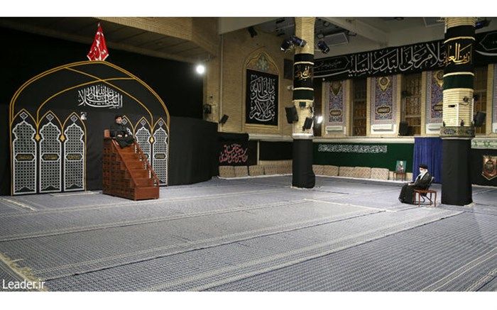 مراسم عزاداری شب عاشورای حسینی با حضور رهبر انقلاب