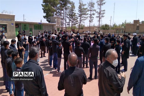 عاشورای حسینی درمسجد چهارده معصوم شهرستان درمیان