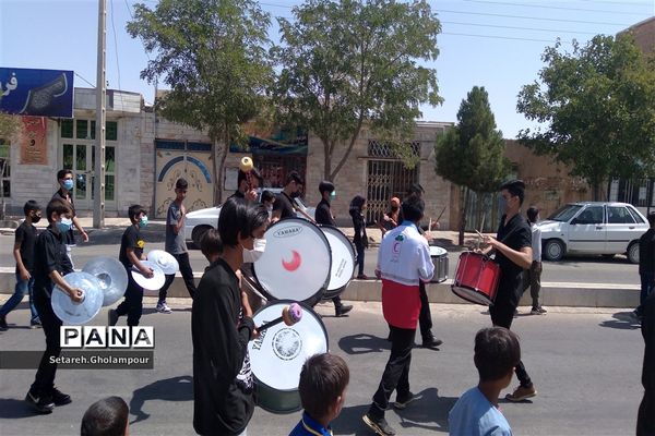 عاشورای حسینی درمسجد چهارده معصوم شهرستان درمیان