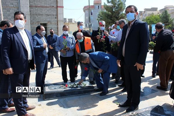 گلباران مزارشهدای آستان مقدس امامزاده عقیل(ع) اسلامشهر