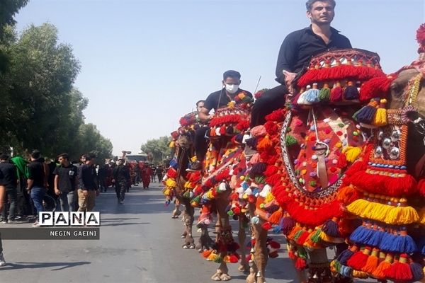 حرکت کاروان نمادین اسرای کربلا در قم
