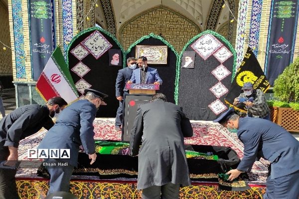 تشییع پیکر علامه حکیمی در بارگاه  رضوی