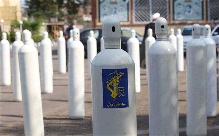 ۵۰۰ کپسول اکسیژن تحویل دانشگاه علوم پزشکی گیلان شد