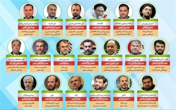 ۱۸ وزیر رای اعتماد گرفتند؛ حسین باغگلی رای نیاورد