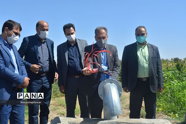 پروژه آبیاری کم فشار در معصوم آباد شهرستان خوسف