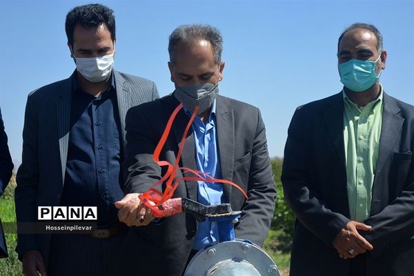 پروژه آبیاری کم فشار در معصوم آباد شهرستان خوسف