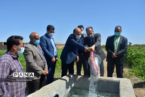 پروژه آبیاری کم فشار در معصوم آباد شهرستان خوسف