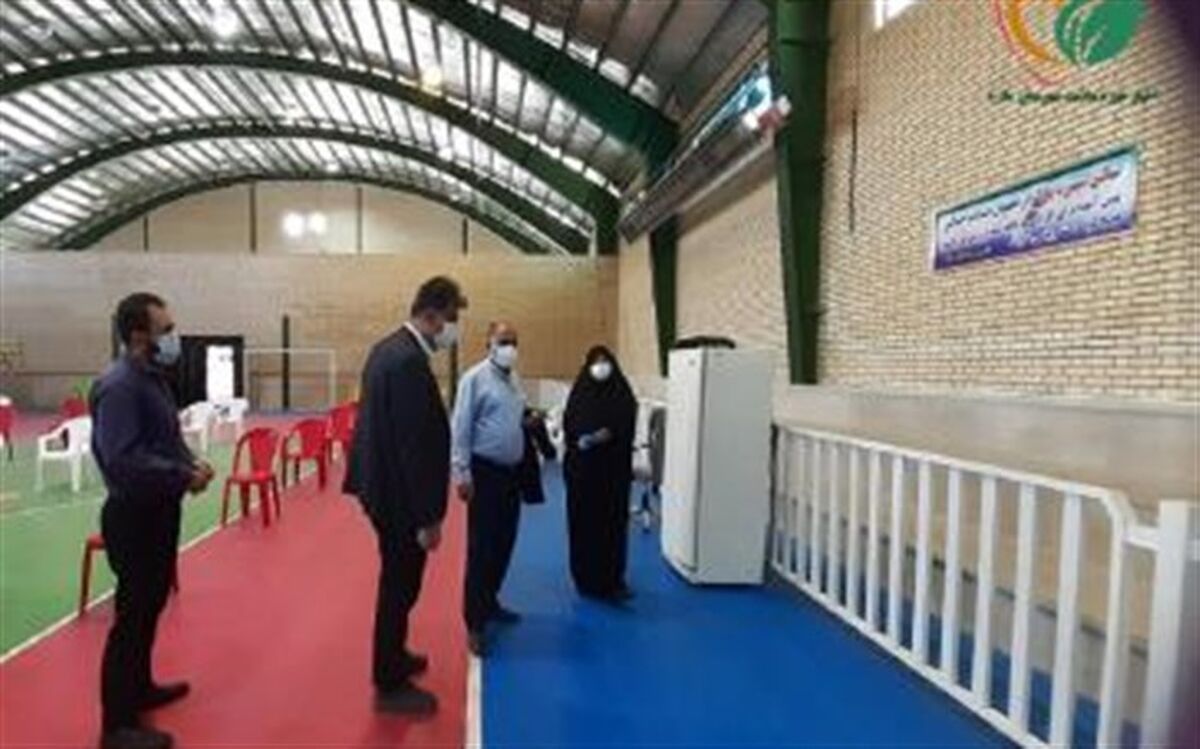 استمرار تجهیز سالن‌های ورزشی ملارد جهت واکسیناسیون