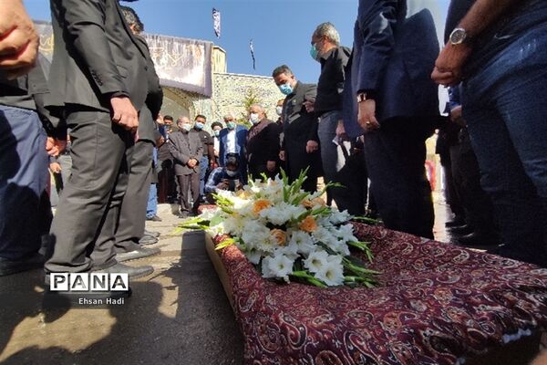 تشییع پیکر حاج محمد خجسته در مشهد