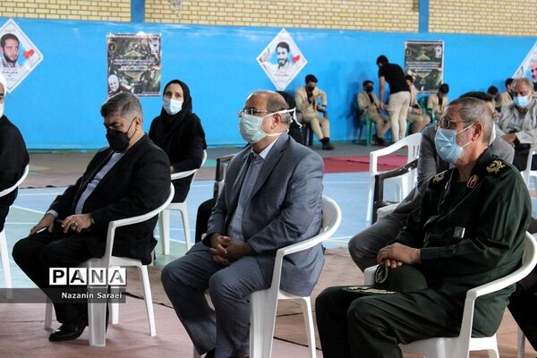 آئین افتتاح مرکز واکسیناسیون ناحیه مقاومت بسیج سپاه سیدالشهدا(ع) شهرستان اسلامشهر