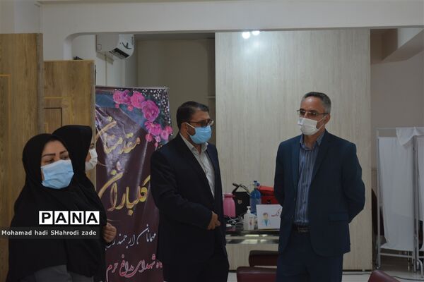 واکسیناسیون فرهنگیان ناحیه یک آموزش و پرورش مشهد در اردوگاه شهدای مدافع حرم