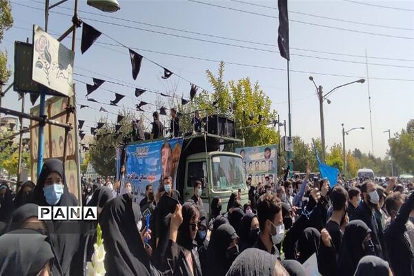 تشییع پیکر مطهر شهید محمد اینانلو در البرز