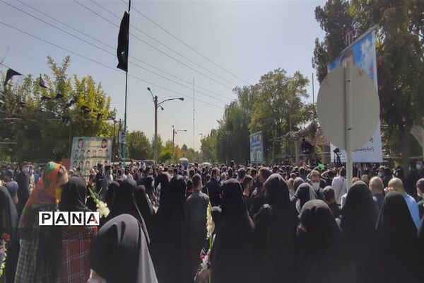 تشییع پیکر مطهر شهید محمد اینانلو در البرز