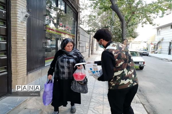 ایستگاه همیار سلامت گروه جهادی شهید علمدار با هدف کمک به کنترل بیماری کرونا