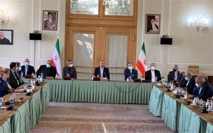 مراسم معارفه معاونین جدید سیاسی، دیپلماسی اقتصادی و اداری وزارت خارجه برگزار شد