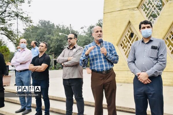 مراسم عطر افشانی و غبارروبی شهدای خوشنام