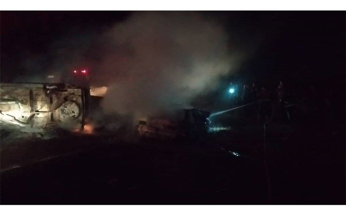 ۲ مصدوم و یک کشته در سانحه رانندگی در محور اربطان- بخشایش