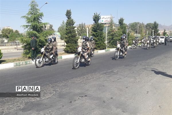 برگزاری رژه موتوری به مناسبت 31 شهریور در کاشمر
