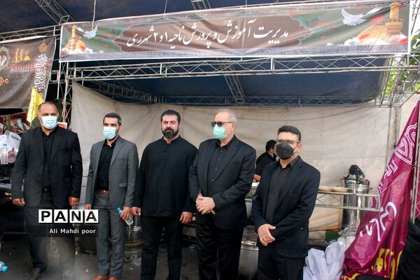 راهپیمایی جاماندگان اربعین حسینی درشهرستان ری