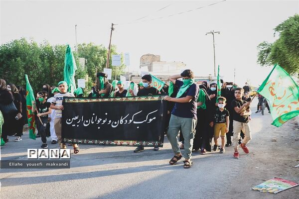 مراسم پیاده روی جاماندگان اربعین حسینی در شهرستان امیدیه