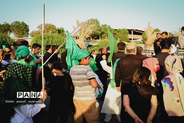 مراسم پیاده روی جاماندگان اربعین حسینی در شهرستان امیدیه