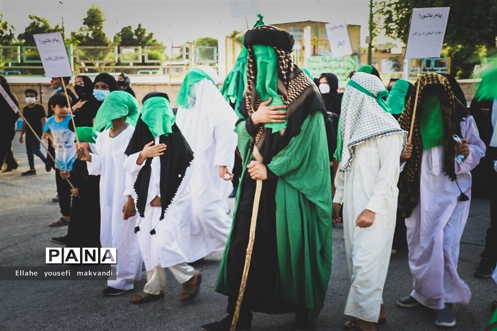 مراسم پیاده روی جاماندگان اربعین حسینی در شهرستان امیدیه
