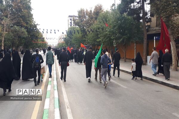 زائران حرم رضوی در اربعین حسینی