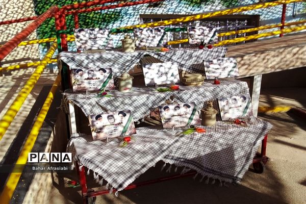 نواختن زنگ ایثار در دبیرستان شاهد بهشت رباط کریم