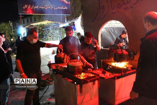 پر کشیدن دل مردم گرگان در موکب‌های جاماندگان اربعین