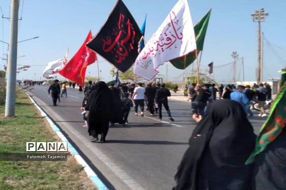 پیاده‌روی جاماندگان اربعین حسینی در بوشهر