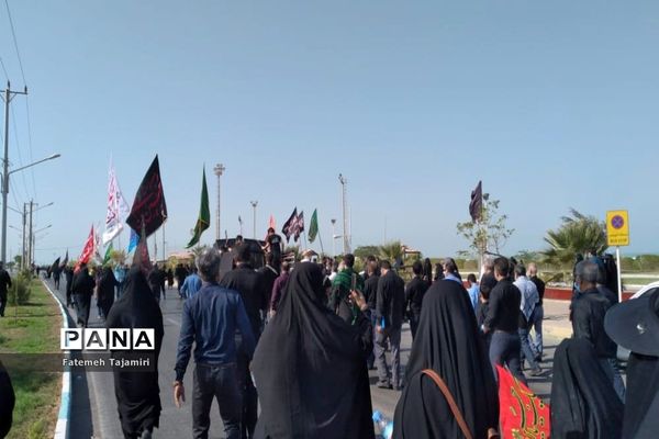 پیاده‌روی جاماندگان اربعین حسینی در بوشهر