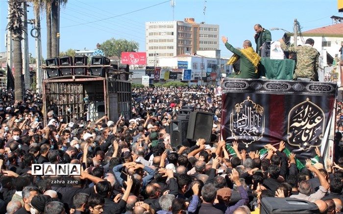 پیکر مطهر علامه حسن‌زاده آملی  آرام گرفت