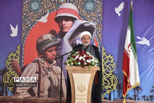 آیین نمادین زنگ استانی ایثار و مقاومت _دبیرستان شاهد خاندان قفلی ناحیه ۷ مشهد مقدس