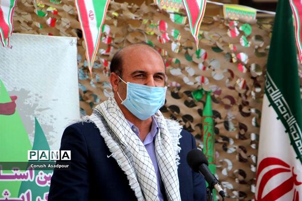 آیین استانی نواختن زنگ ایثار و مقاومت در مدرسه شاهد دالکی ناحیه 1 شیراز