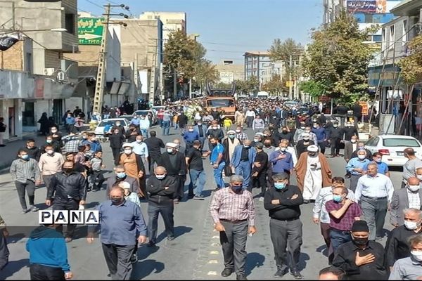 برگزاری مراسم تشییع شهید عابدی در مشکین دشت کرج