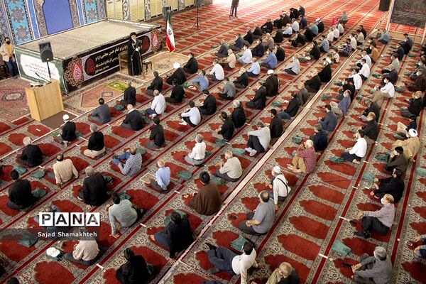 برگزاری نخستین نمازجمعه در اهواز پس از همه گیری کرونا
