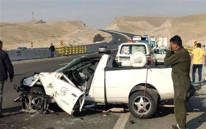 دو کشته در تصادف  آزادراه تبریز - سهند