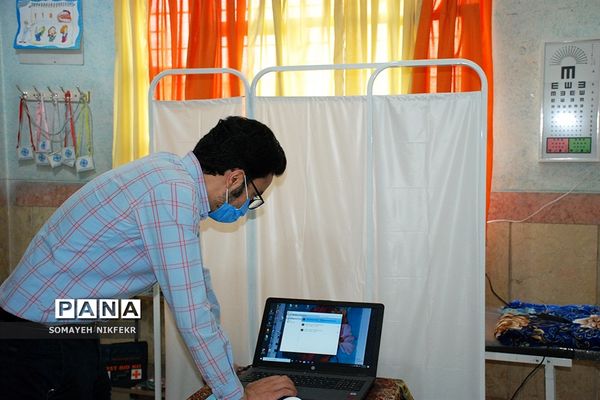 آیین افتتاح اتاق بهداشت درسه دبستان ناحیه یک ری، به مناسبت هفته سلامت