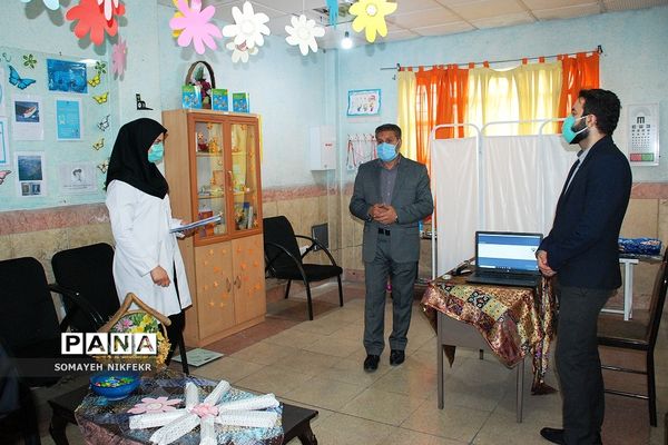 آیین افتتاح اتاق بهداشت درسه دبستان ناحیه یک ری، به مناسبت هفته سلامت