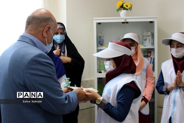 مراسم افتتاح تجهیزات اتاق بهداشت آموزشگاه شهید زین‌الدین آموزش و پرورش اسلامشهر