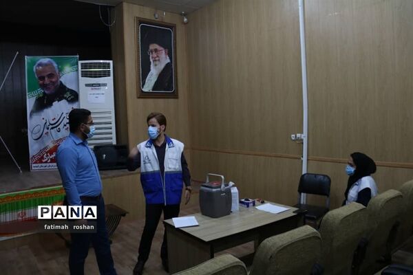 واکسیناسیون بیماران سرطانی در مقابله با بیماری کرونا در شهرستان  امیدیه