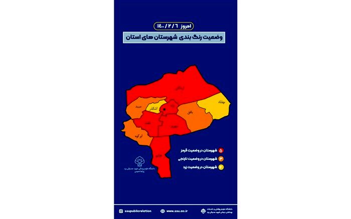 نوسان فریبنده آمار کرونا در یزد