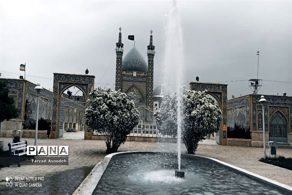 غباروبی مزار شهدای معلم در  کاشمر