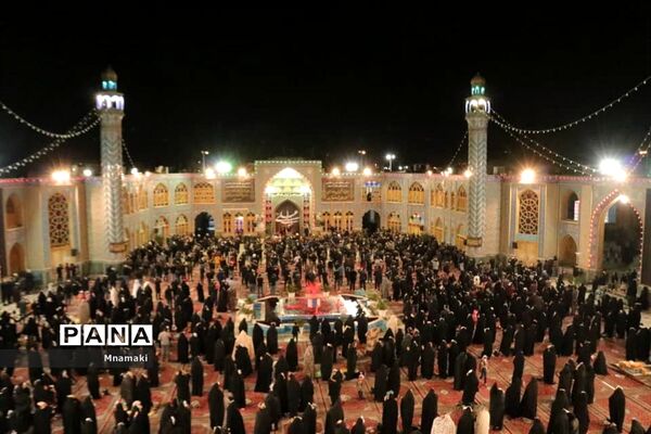 مراسم احیا شب بیست و یکم رمضان در صحن حرم مطهر حضرت محمد هلال بن علی (ع)