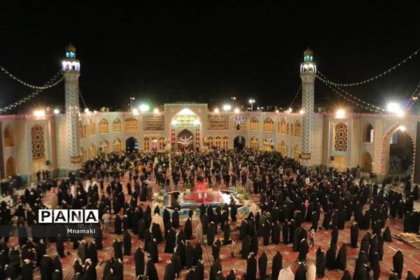 مراسم احیا شب بیست و یکم رمضان در صحن حرم مطهر حضرت محمد هلال بن علی (ع)