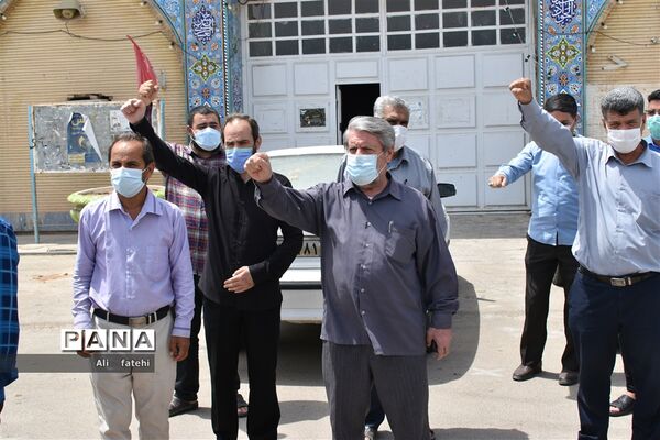مراسم بزرگداشت روز قدس در شهرستان امیدیه