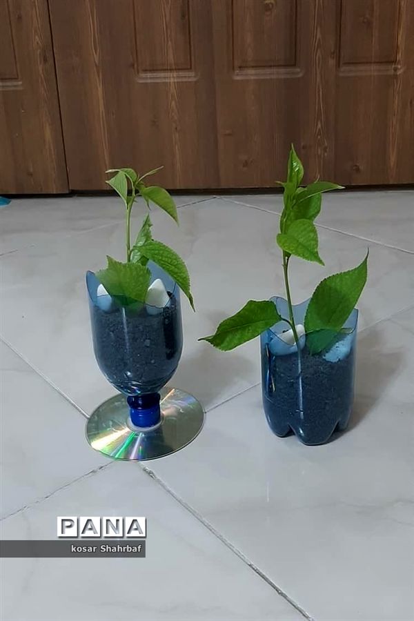 طرح کاردستی با مواد دورریختنی در مدارس رودهن