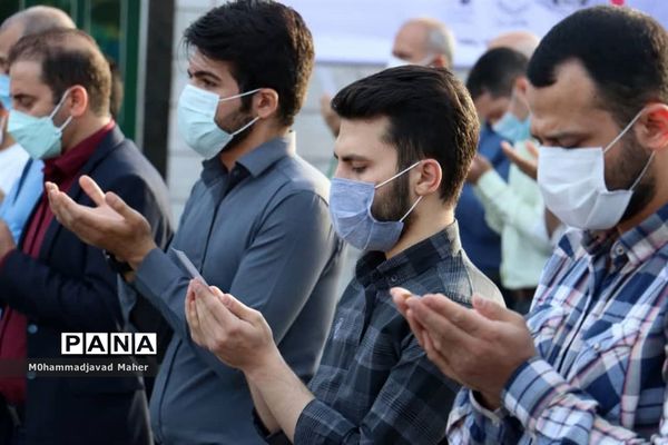 برگزاری نماز عید سعید فطر در فضای باز مصلی شهرستان قدس